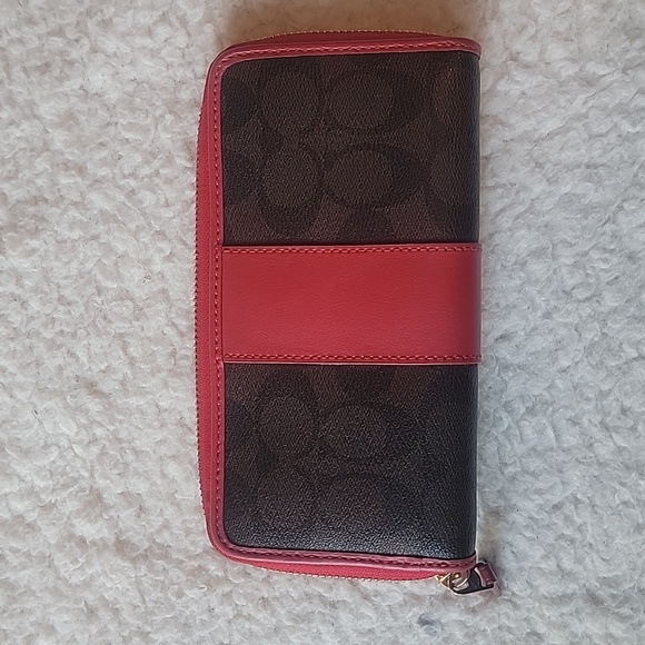 Coach long zip around wallet signature canvas - Picture 2 of 7